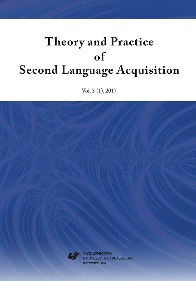 Vol 3, No 1 (2017): Theory and Practice of Second Language Acquisition